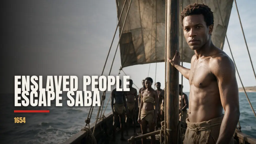 Enslaved people escape Saba, 1654, live action look